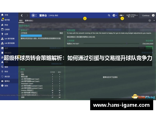 超级杯球员转会策略解析：如何通过引援与交易提升球队竞争力